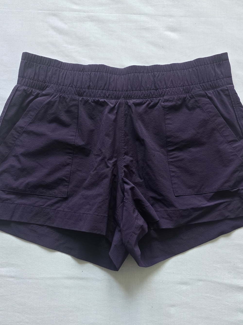 GAP Women's Deep Purple Elastic-Waist Athletic Shorts